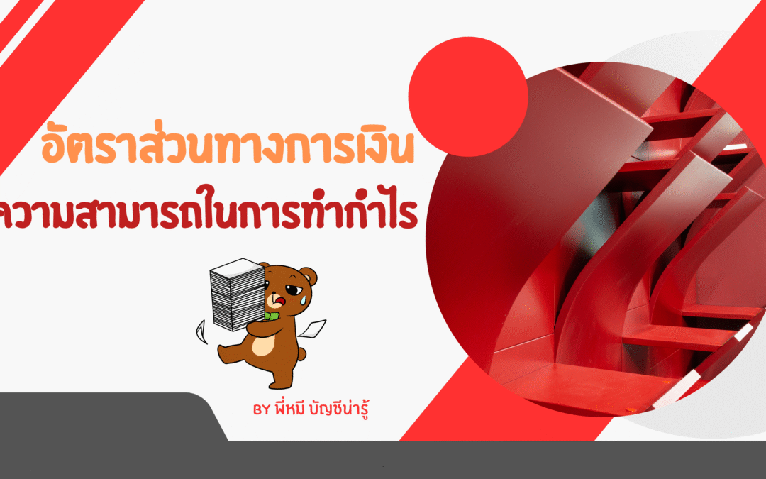 อัตราส่วนทางการเงิน ความสามารถในการทำกำไร